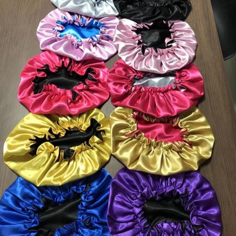 Colorful Satin Hair Bonnets